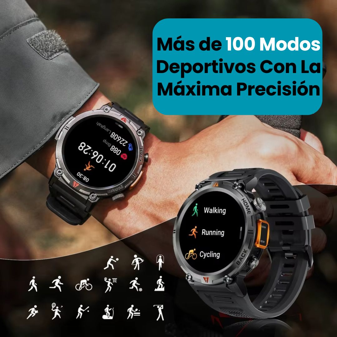 HyperTrek™ - SmartWatch Táctico Deportivo Ultra Resistente🔥[DESCUENTO SOLO POR HOY]
