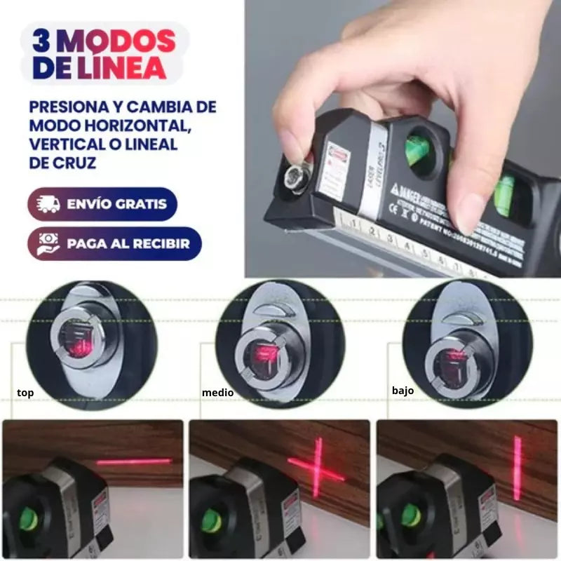 Nivelador Láser Profesional 4 en 1